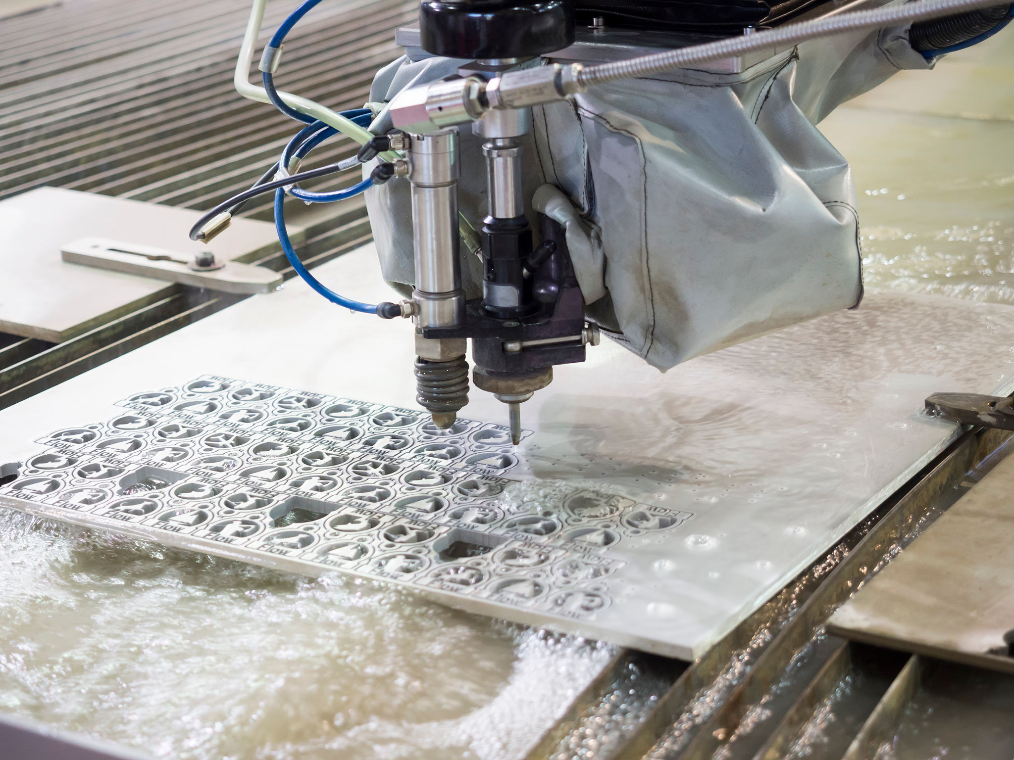 water jet cutting