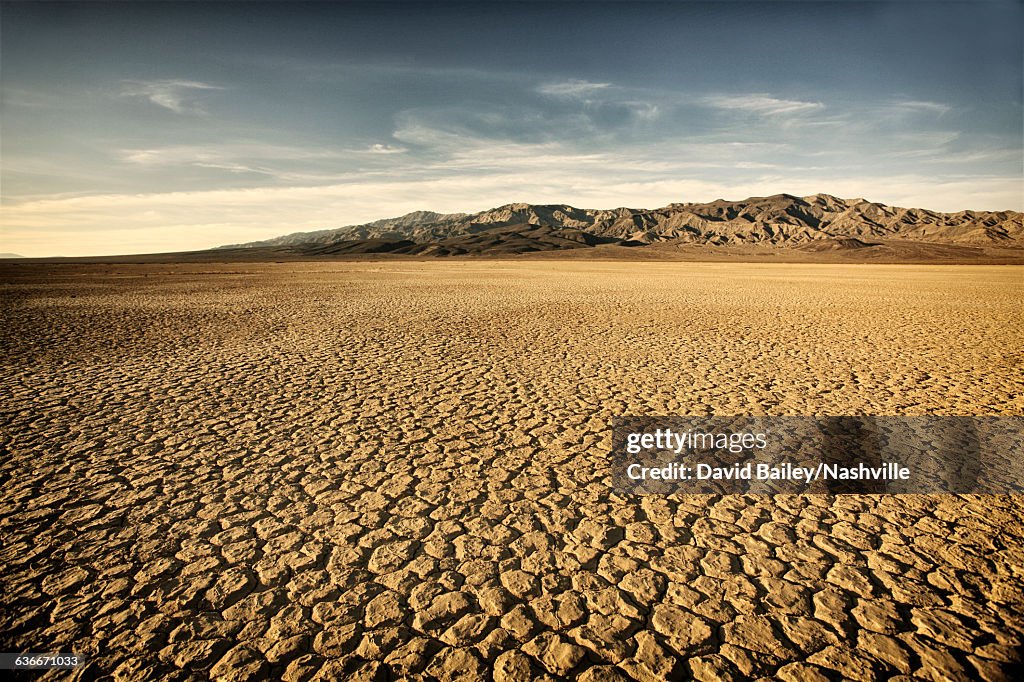 Dry Cracked Lake Bed