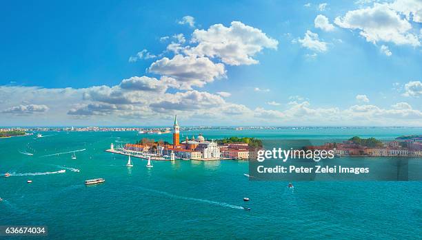 the lagoon in venice, italy - venetian lagoon stock pictures, royalty-free photos & images