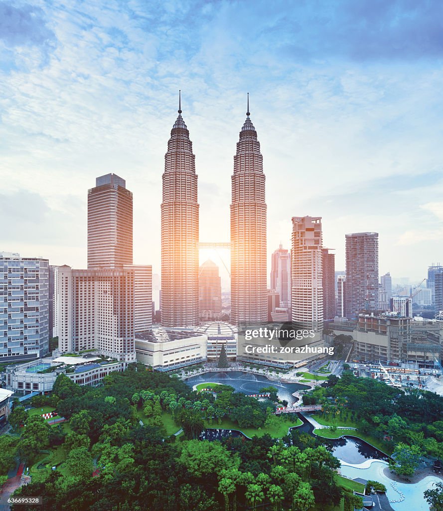 Cena urbana de Kuala Lumpur, Malásia