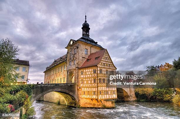 old town hall of bamberg (bavaria, germany) - bamberg stock pictures, royalty-free photos & images