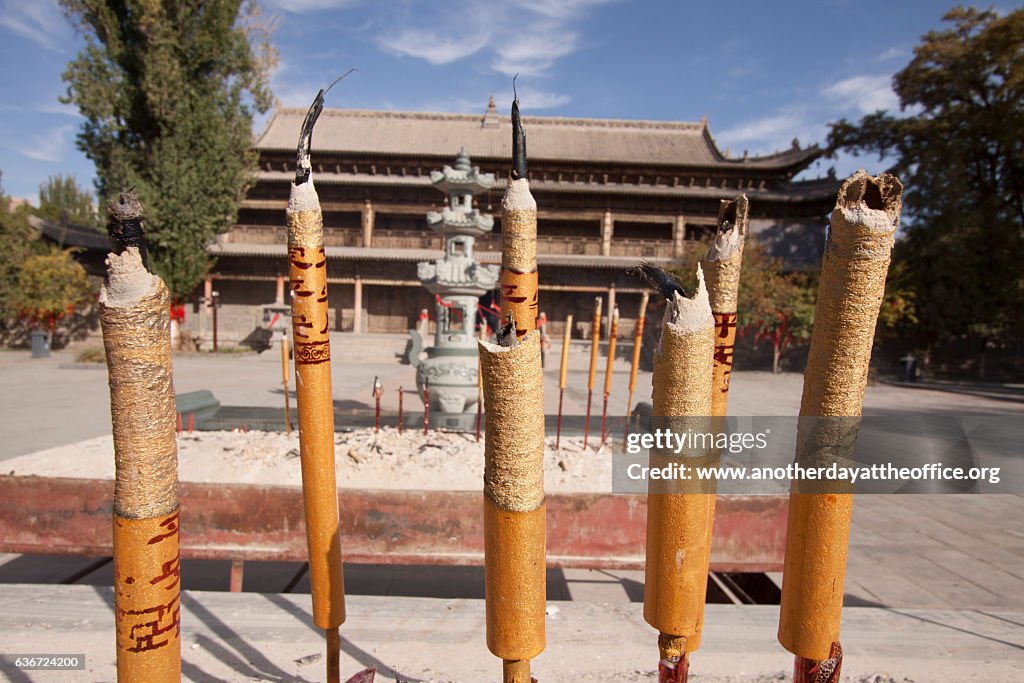 Incense stick,dafo temple zhangye