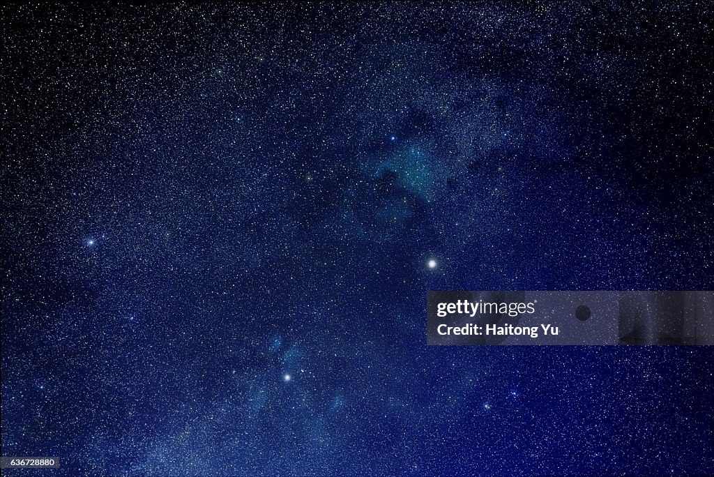 North America Nebula (NGC 7000) and Pelican Nebula (IC 5070) in the constellation Cygnus