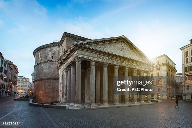 pantheon rome - pantheon stock-fotos und bilder