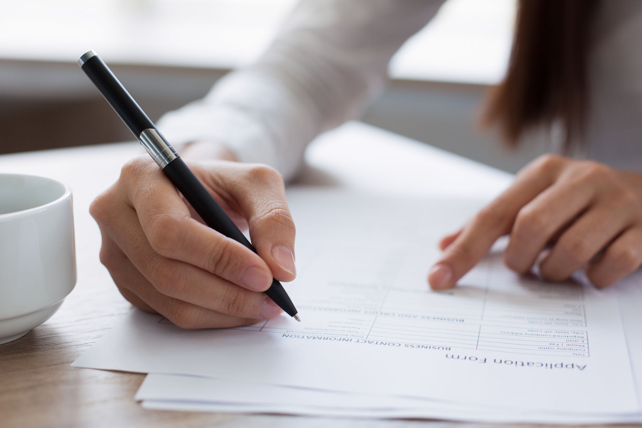 completing forms