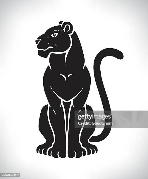 black panther - black panthers stock illustrations