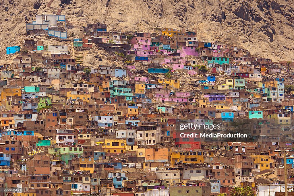 Favelas von Lima Peru