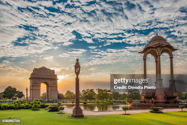 india gate, new delhi, india, asia - porta da índia imagens e fotografias de stock
