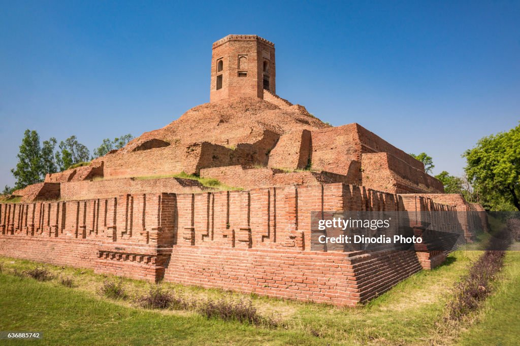 Chaukhandi Buddhist stupa,sarnath,uttar pradesh,india,asia