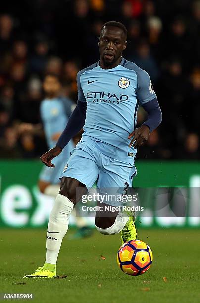 Bacary Sagna of Manchester City during the Premier League match between Hull City and Manchester City at KC Stadium on December 26, 2016 in Hull,...