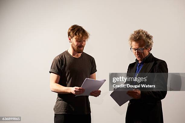 Two Actors Reading Scripts Actors Reading Script Photos and Premium High Res Pictures - Getty Images