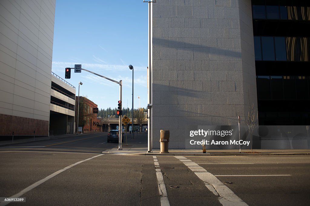 Empty crosswalk