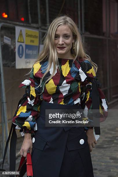 Fashion stylist Kate Foley on day 2 of London Womens Fashion Week Spring/Summer 2016, on September 17, 2016 in London, England.