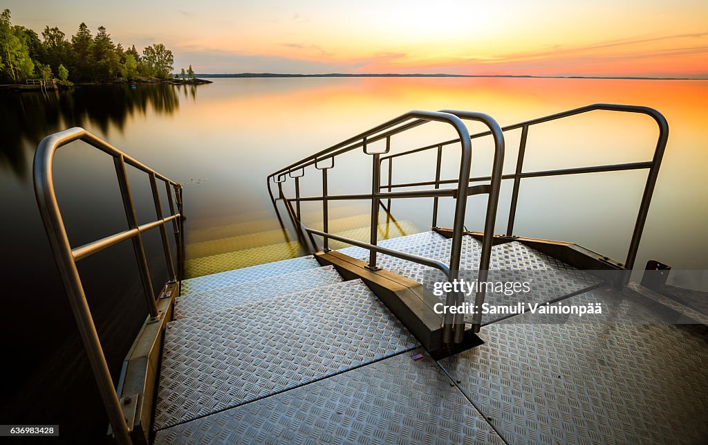 Staircase to lake Näsi