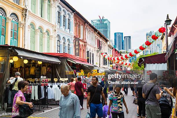 singapore, chinatown - singapore alley stock pictures, royalty-free photos & images