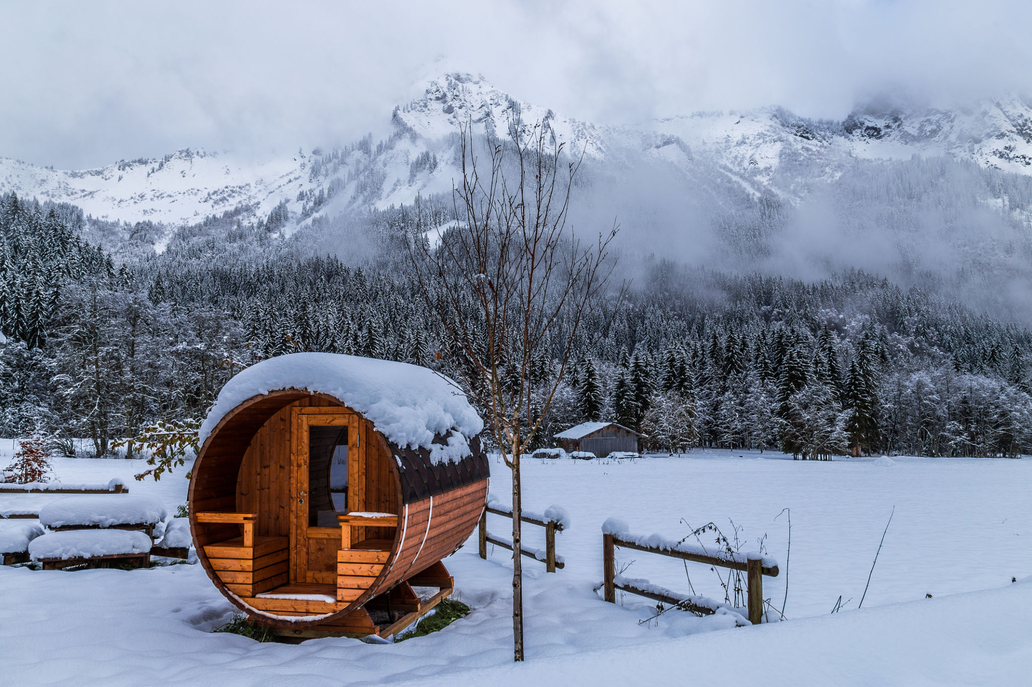 sauna winter