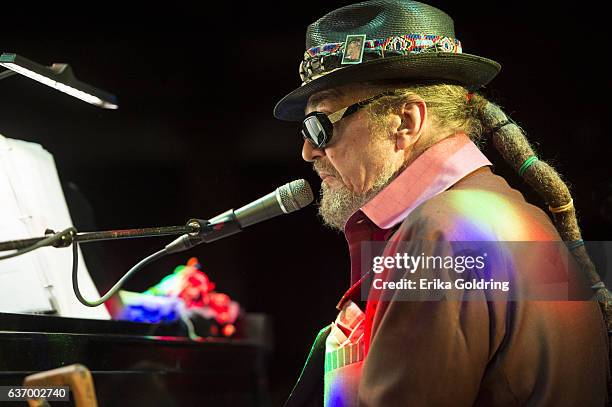 Mac Rebennack aka Dr. John performs for a sold out crowd at Tipitina's on December 27, 2016 in New Orleans, Louisiana.