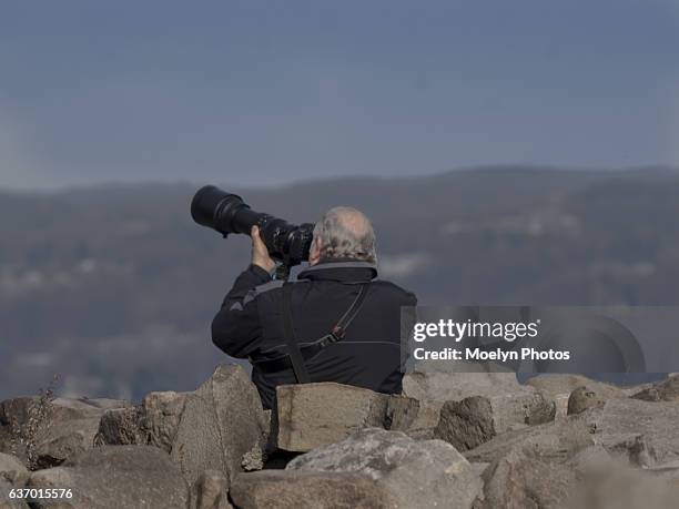 photographer at work-state line lookout - border crossing point stock pictures, royalty-free photos & images