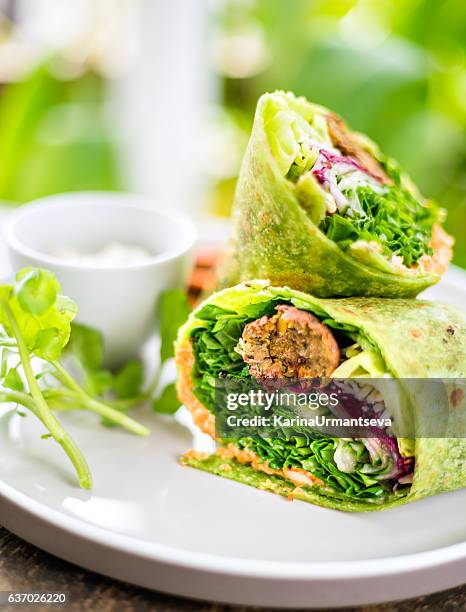 vegane packung - wrap stock-fotos und bilder