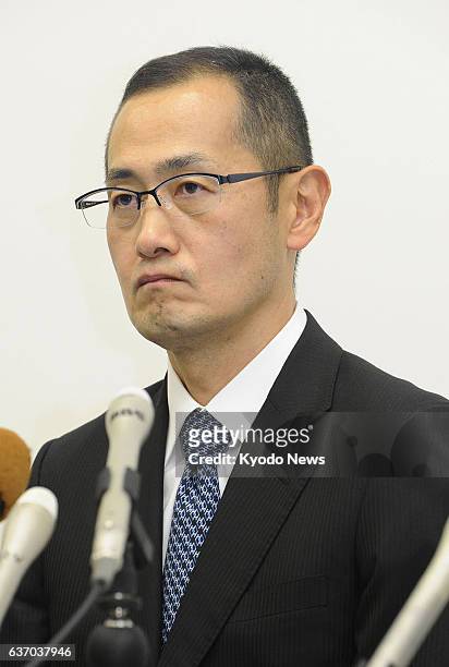 Japan - Nobel Prize-winning scientist Shinya Yamanaka holds a press conference in Kyoto on April 28, 2014. The Kyoto University professor refuted...