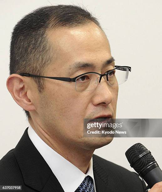 Japan - Nobel Prize-winning scientist Shinya Yamanaka holds a press conference in Kyoto on April 28, 2014. The Kyoto University professor refuted...