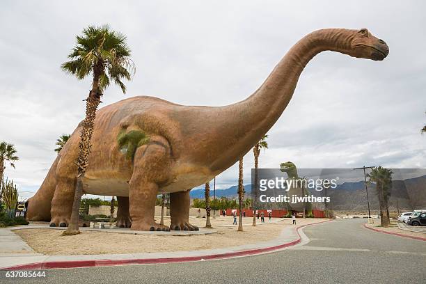 roadside dinosaur attraction in cabazon california - los angeles county museum stock pictures, royalty-free photos & images