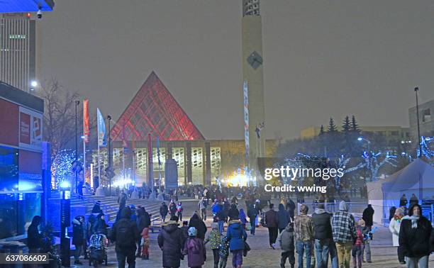 edmonton silvesterfeier 2017 - edmonton stock-fotos und bilder