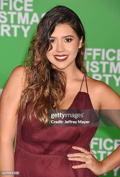 Blogger Ydelays arrives at the Premiere Of Paramount Pictures' 'Office Christmas Party' at Regency Village Theatre on December 7, 2016 in Westwood,...