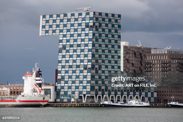 scheepvaart en transport college - rio nieuwe maas - fotografias e filmes do acervo