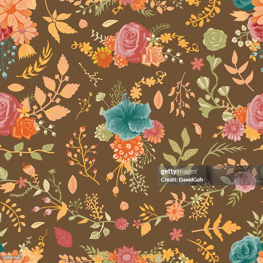 Seamless Floral Pattern High-Res Vector Graphic - Getty Images