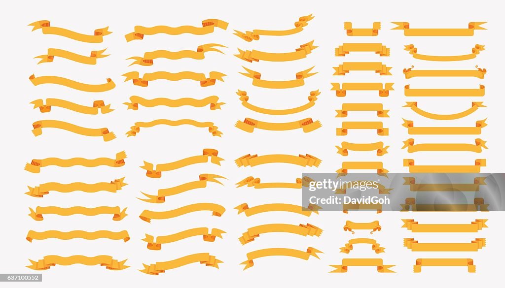Ribbons Labels Set High-Res Vector Graphic - Getty Images