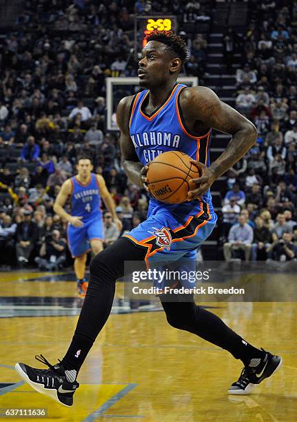 Anthony Morrow of the Oklahoma City Thunder plays against the Memphis Grizzlies at FedExForum on December 29, 2016 in Memphis, Tennessee.