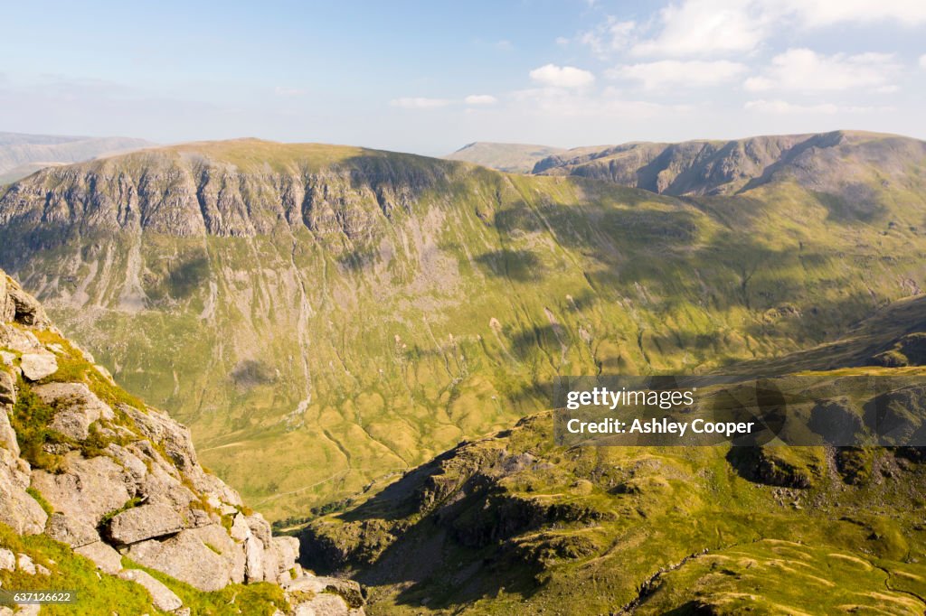 St Sunday Crag from Helvellyn, Lake District, UK.