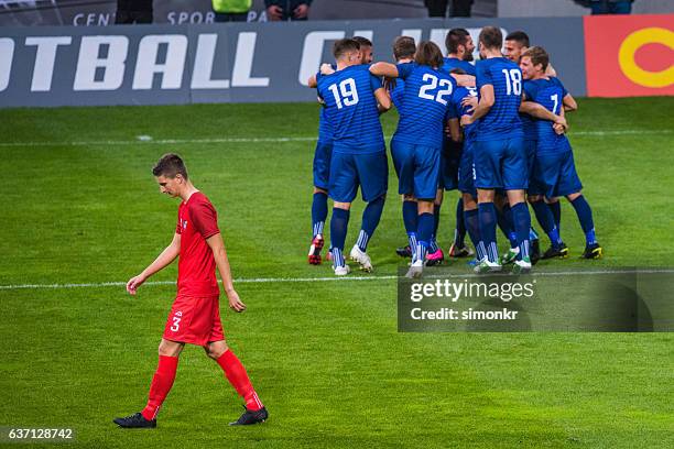 disappointed soccer player - embracing failure stock pictures, royalty-free photos & images