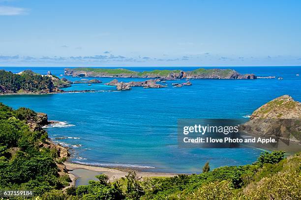 ogasawara islands minamijima view - ogasawara islands stock pictures, royalty-free photos & images