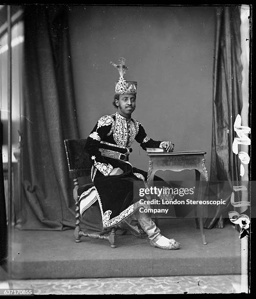 Member of the ruling family of one of the princely states of British colonial India, circa 1890.