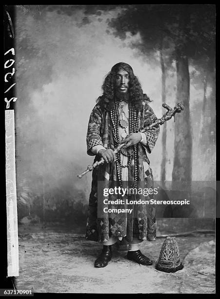 Member of a Sufi Dervish order, circa 1892.