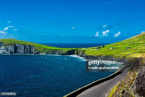 Single Track Coast Road at Slea Head in Ireland