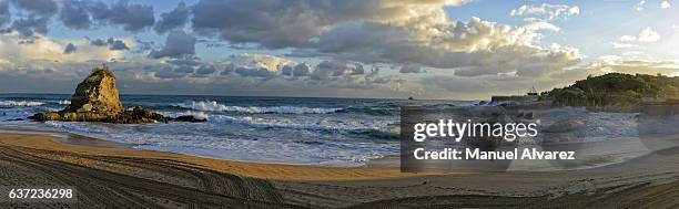 camello beach in santander - camello stock-fotos und bilder