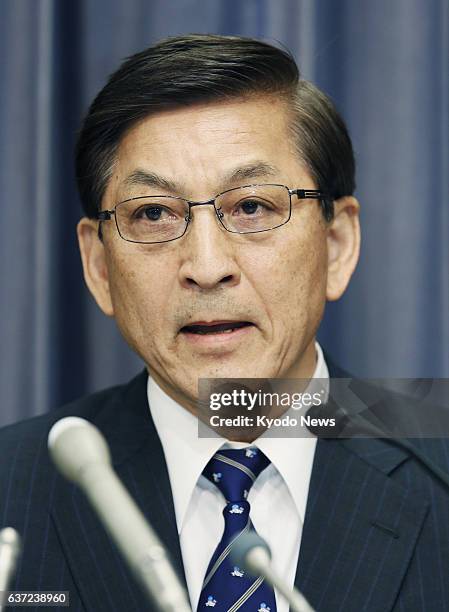 Japan - Tomonori Ishii, president of Japanese budget carrier Vanilla Air, holds a press conference in Tokyo on May 16, 2014. The airline will cancel...
