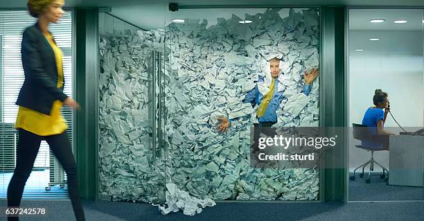 hold all calls - buried paperwork stock pictures, royalty-free photos & images