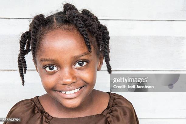 series:young honduran girl with braided hair - honduras children stock pictures, royalty-free photos & images