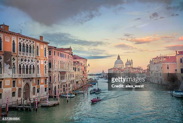 grand canal view. - venice italy stock pictures, royalty-free photos & images