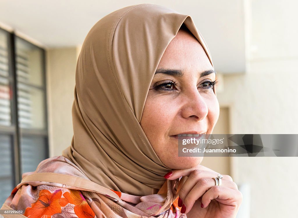 Mature middle eastern muslim woman