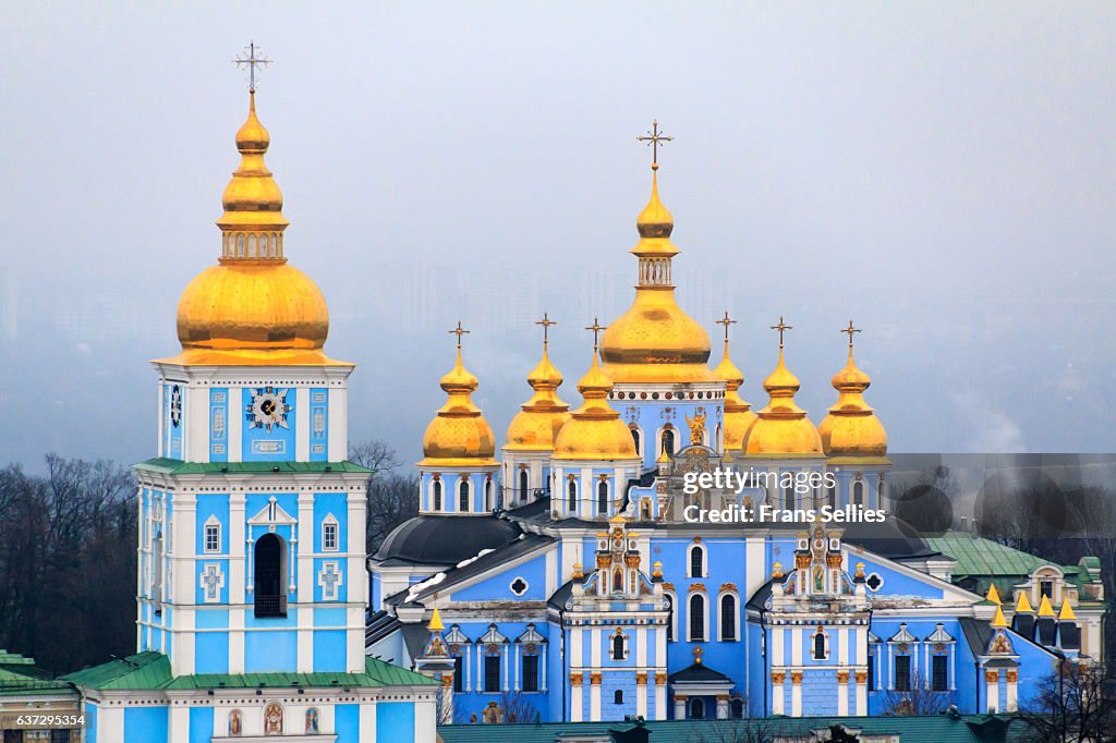 St. Michael's gold-domed cathedral, Kiev, Ukraine, Europe