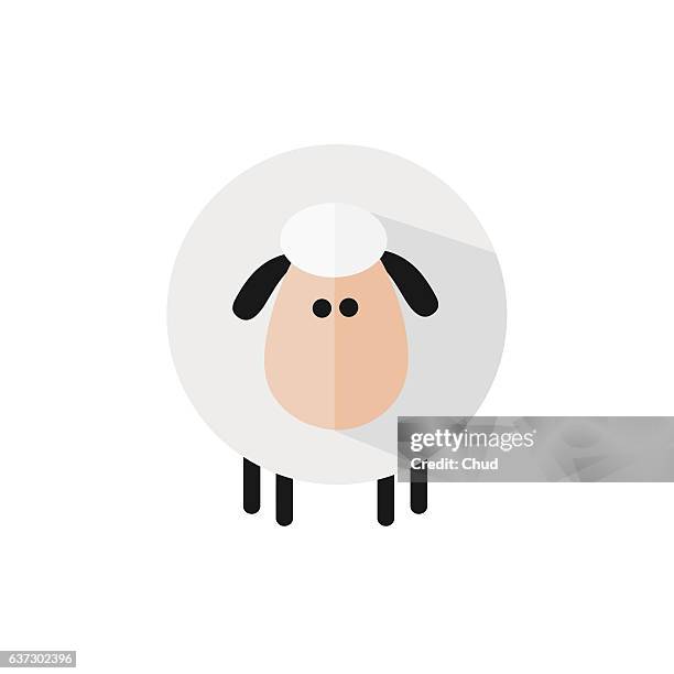 ilustrações de stock, clip art, desenhos animados e ícones de funny sheep - filhote de animal
