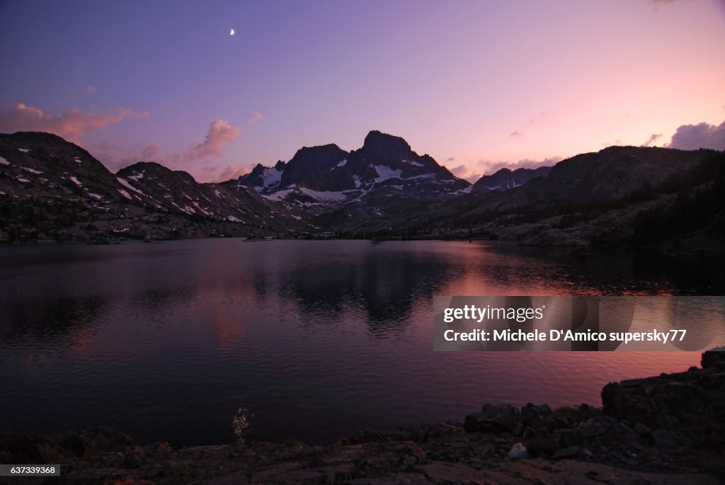 Sunset light on Garnet Lake