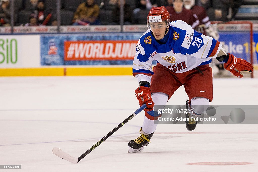 Latvia v Russia - 2017 IIHF World Junior Championship
