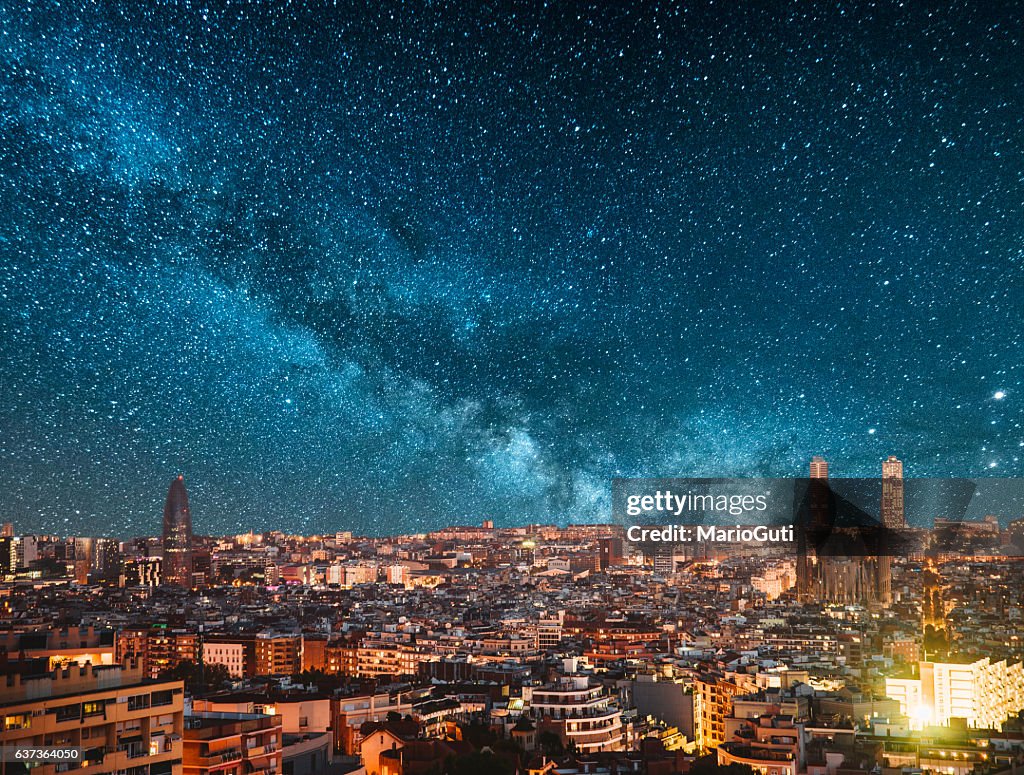 Barcelona at night