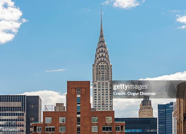 chrysler building in manhattan - chrysler building stock pictures, royalty-free photos & images